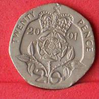 GREAT BRITAIN  20  PENCE  2001   KM# 990  -    (Nº11257) - 20 Pence