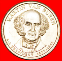 * MARTIN VAN BUREN (1837-1841)★ USA★ 1 DOLLAR 2008P★ UNC MINT LUSTRE! LOW START★NO RESERVE! - 2007-…: Presidents