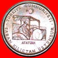 * ATATURK (1923-1938) On Tractor  TURKEY 10 KURUS 1971 FAO!     LOW START NO RESERVE! - Turkey