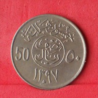 SAUDI ARABIA  50  HALALA  1977   KM# 56  -    (Nº11285) - Saoedi-Arabië