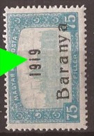 1919  18-34   BARANYA  UNGARN SERBIA JUGOSLAVIJA OVERPRINT  INTERESSANT  - TYP II NEVER HINGED - Baranya