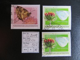 2009  "  Schmetterlinge "  3 Werte  Gestempelt    LOT 562 - Used Stamps