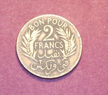 2 Francs Tunisie 1924 - Tunisia