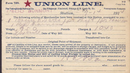 United States Postal Stationery Ganzsache Entier PRINT PRIVÉ Railroad UNION LINE, BURMONT 1914 To PHILADELPHIA (2 Scans) - 1901-20