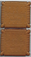 Publicité   LU  Petit_ Beurre Nantes   Biscuit   10 Cm X 11 Cm  X 1,5 Cm - Schokolade