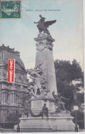 PARIS  Statue De Gambetta (pour Mde Beaumaire 14 Caen) - Statue