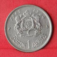 MOROCCO  1  DIRHAM  1965   KM# 56  -    (Nº11348) - Marruecos