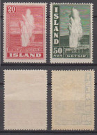 Island Iceland Mi# 194 + 196 * Mint Geysir 1938 - Ungebraucht