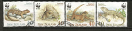 NOUVELLE-ZELANDE. WWF.Faune Protégée. Reptiles De Nouvelle-Zélande. Yv.nr 1104/07. Série Complète Oblitérée - Used Stamps