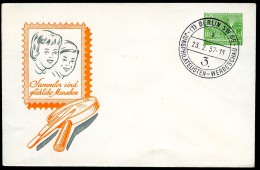 BERLIN PU4 B1/001a Privat-Umschlag SAMMLER GLÜCKLICHE MENSCHEN Sost. 1957  NGK 15,00 € - Sobres Privados - Usados