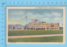 CPSM, New Mexico ( U.S. Veterans' Hospital Albuquerque ) Linen Postcard Recto/Verso - Albuquerque