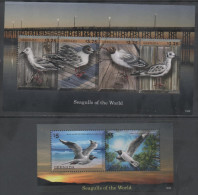 GRENADA, 2014, MNH, BIRDS,  SEAGULLS, PART I,  SHEETLET+ S/SHEET - Seagulls