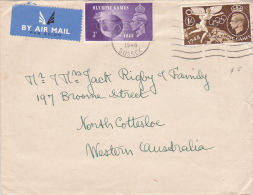 Great Britain 1948 Olympic Games Cover Sent To Australia - Summer 1948: London