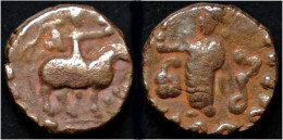 Indo-Scythian Kingdom Azes Billon Drachm - Indische Münzen