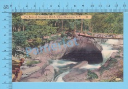 CPSM, New Hampshire (The Bassin Of Franconia Notch, White Mountains ) Linen Postcard Recto/Verso - White Mountains
