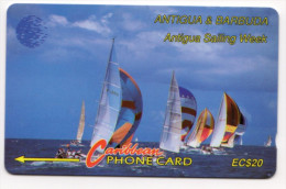 ANTIGUA & BARBUDA CARAIBES MV Cards ANT-13A  Sailing Week1 20$ CN 12CATB - Antigua U. Barbuda