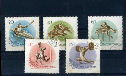 - HONGRIE J.O. DE 1956 . SUITE DE TIMBRES  . OBLITERES . - Estate 1956: Melbourne