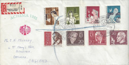 Germany (Berlin) 1961  "ACHEMA 1961" (o) Mi.190-196 + 198 - Cartas & Documentos