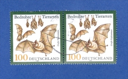 ALLEMAGNE R.F. 1999 N° 1916  X 2 SE-TENANT OBLITERE - Chauve-souris