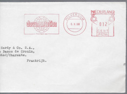 HILVERSUM 1968 Tarif 12c Machine P R 2144 Illustration Documentation Gloge Terrestre Grand Fragment - Maschinenstempel (EMA)