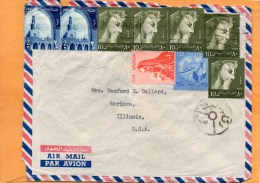 Egypt Old Cover Mailed To USA - Brieven En Documenten