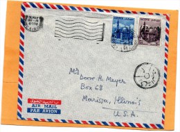 Egypt Old Cover Mailed To USA - Brieven En Documenten