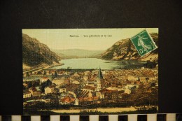 CP, 01, NANTUA Vue Générale Et Le Lac Voyagé En 1925 - Nantua