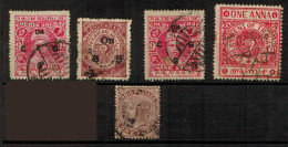 INDIA - TRAVANCORE - COCHIN - ANCHAL - Lot Of 5 Stamps Used - Travancore