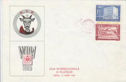 WIPA PHILATELIC EXHIBITION, SPECIAL COVER, 1965, ROMANIA - Lettres & Documents