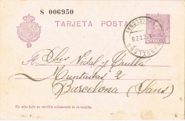 11971. Entero Postal GRANOLLERS (Barcelona) 1928. Alfonso XIII - 1850-1931