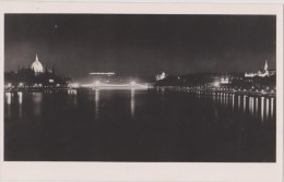 HONGRIE,BUDAPEST La Nuit En 1938,by Night,éjjel,pont éclairé - Hongrie