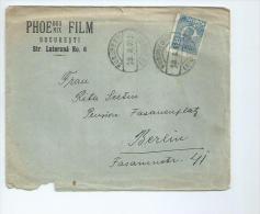Roumanie.Enveloppe à En Tête  Phoebus Film - Marcophilie