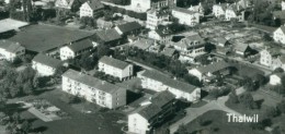 Flugzeugaufnahme Thalwil Bei Zürich Wohngebiet Schule Fabrik Sw 20.8.1963 - Thalwil