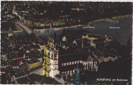 Allemagne,GERMANY,deutsch Land,BADE WURTEMBERG,KONSTANZ,VUE AERIENNE,NUIT,night - Konstanz