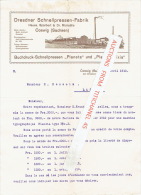 Brief 1910 - COSWIG (Sachsen) Bei DRESDEN - Hauss, Sparbert & Dr Michaëlis - Dresdner Schnellpressen Fabrik - Sonstige & Ohne Zuordnung