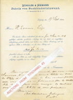 Brief 1900 LEIPZIG - SCHULZE & NIEMANN - Fabrik Von Buchbinderleinwand - Other & Unclassified