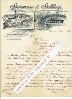 Brief 1899 - NURNBERG - STEINMESSE & STOLLBERG - Maschinen-fabrik : Schnell-pressen Für Stein,- Licht- Und Blechdruc - Altri & Non Classificati