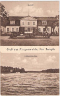Gruß Aus RINGENWALDE Kreis Templin Schloß Libbesicke See TOP-Erhaltung Ungelaufen - Templin