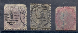 140019413   INDIA ING.  YVERT  Nº 6/7/8  (CAT  163€) - 1858-79 Compagnie Des Indes & Gouvernement De La Reine