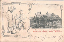 COBURG 1. Stiftungsfest Radfahrer Club VORWÄRTS Frisch Auf ! 31.5.1903 Gelaufen - Coburg