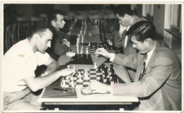Chess Club In  Belgrade,Chess Player, Vintage Old Photo - Chess