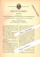 Original Patent - Fritz Bartenstein In Hüttensteinach B. Sonneberg , 1881 , Drehbare Köpfe Für Puppen !!! - Muñecas