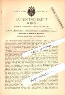 Original Patent - Martin Lindemuth In Hohenkirchen B. Lunzenau , 1881 , Gefäße Aus Pappe !!! - Lunzenau