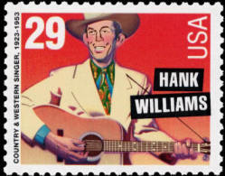 1993 USA Hank Williams Stamp Sc#2723 Famous Music Star Guitar Country Singer Composer - Sänger