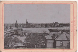 Uraltes Kabinettfoto 10 X 16 Cm, Panorama Von Kiel, Arthur Renard, Kiel 1893 - Kiel