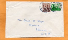Ireland Old Cover Mailed To USA - Brieven En Documenten