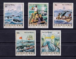 Penrhyn 1983 Save The Whales Set Of 5 MNH - Penrhyn