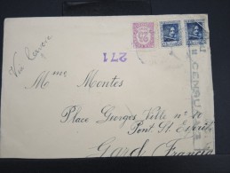 ESPAGNE- LETTRE DE BARCELONE  POUR LA FRANCE1938 AVEC CENSURE  AFF PLAISANT A VOIR  LOT P2375 - Marques De Censures Républicaines