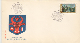 1152FM- VASLUI BATTLES, KING STEPHEN THE GREAT, COVER FDC, 1975, ROMANIA - FDC