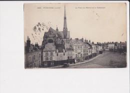 45, Pithiviers, La Place Du Martroi Et La Cathédrale - Pithiviers